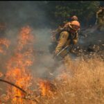 Evacuations ordered as winds pose challenges for firefighters battling california blaze