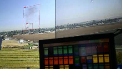 Artificial intelligence spots a wildfire in an oc canyon and promptly alerts firefighters