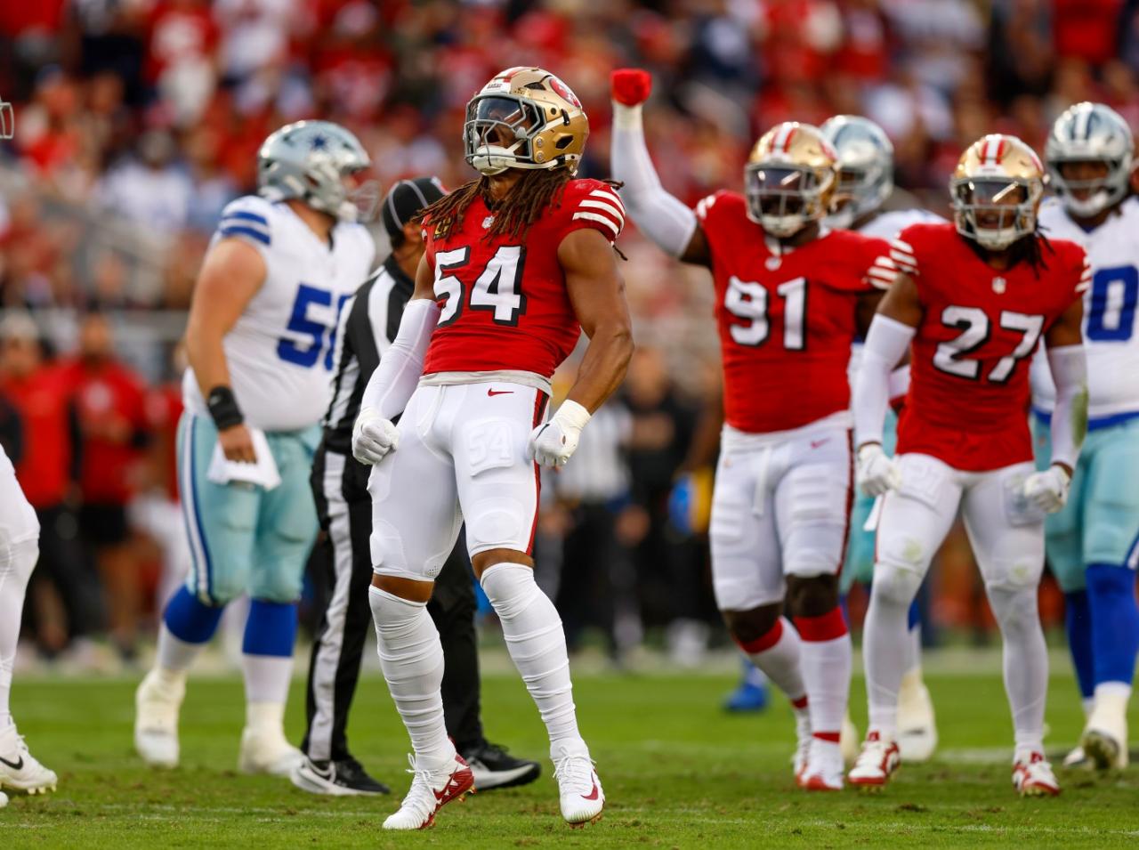 Warner leads 49ers diminished all pro contingent