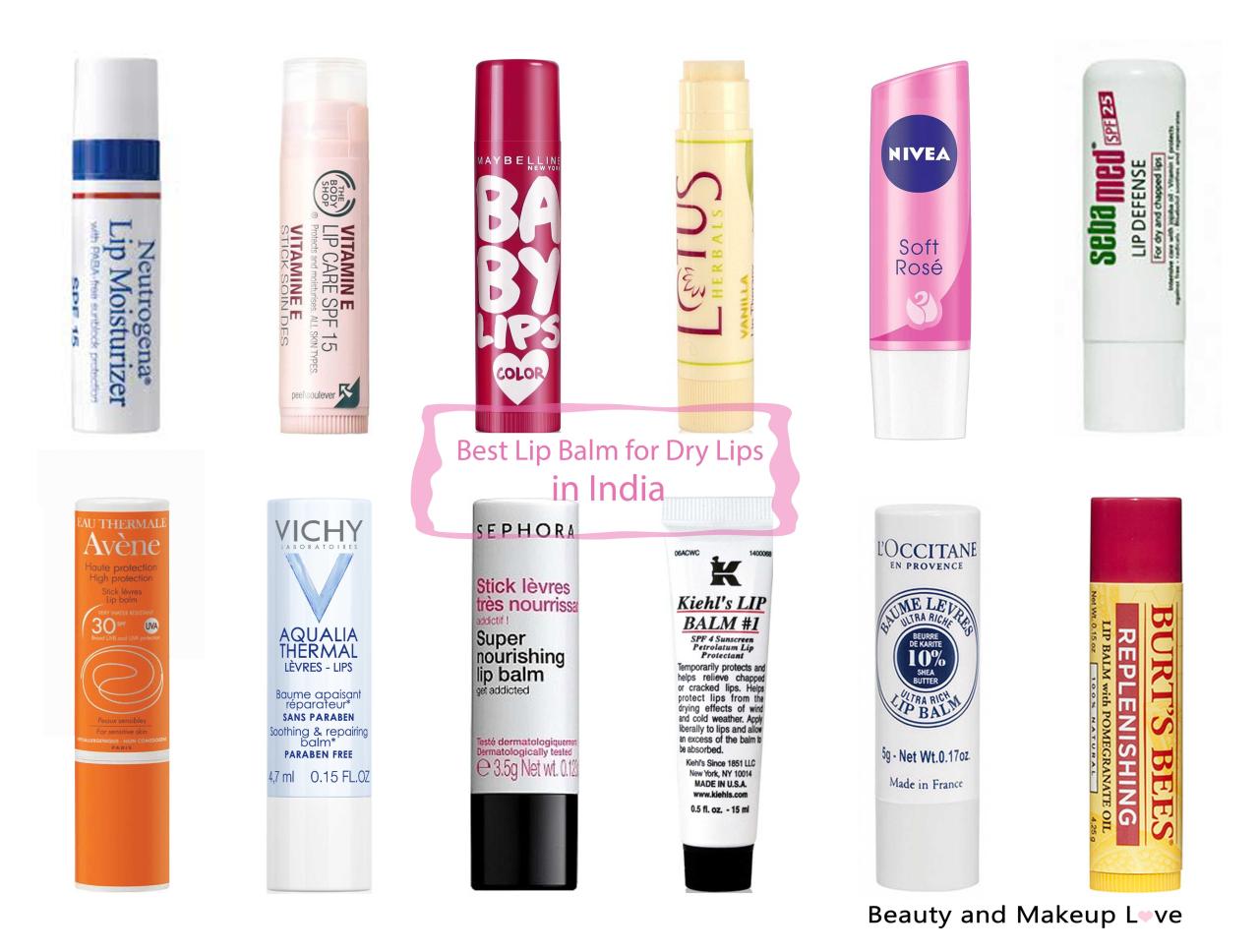 Chapped lips lip balm information
