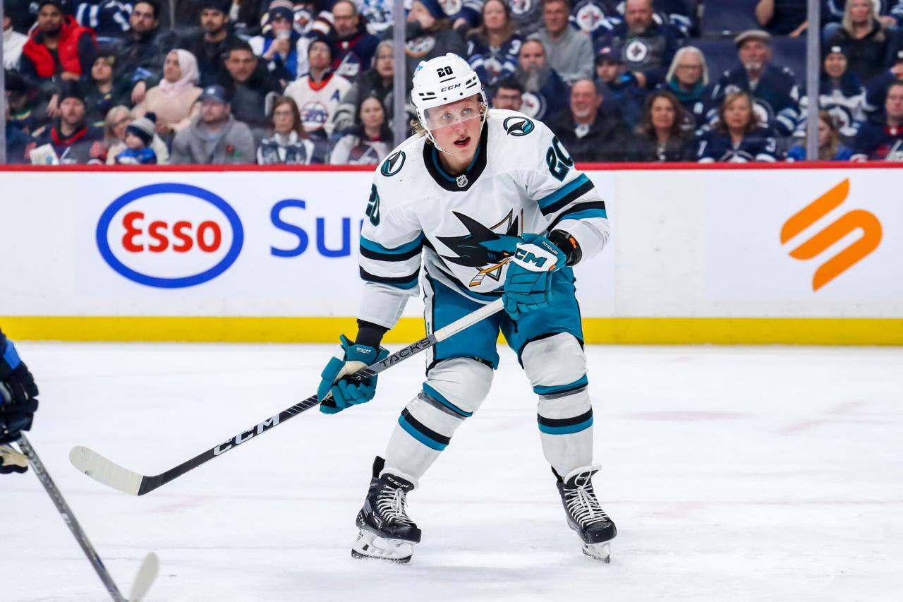 Fabian zetterlund up in the air jake walman grounded as san jose sharks get ready to fly to utah