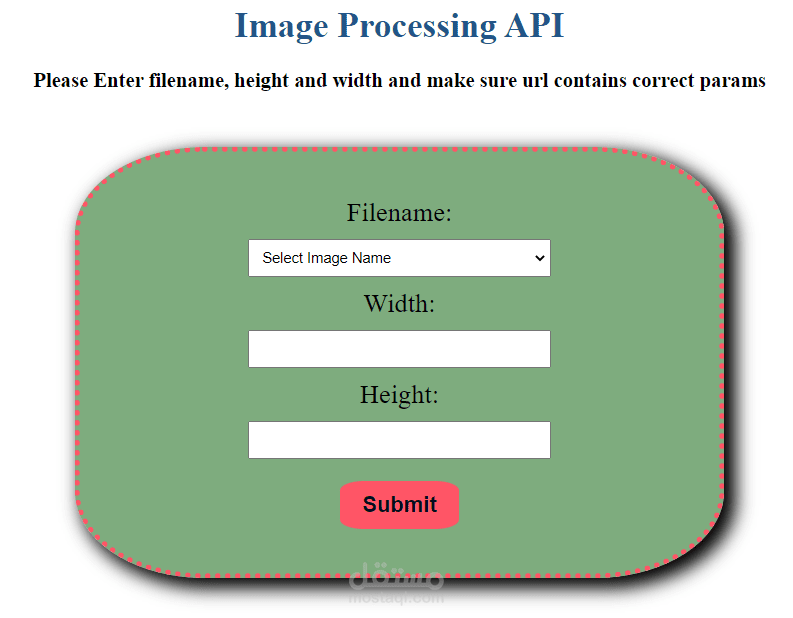 Image processing and optimization api