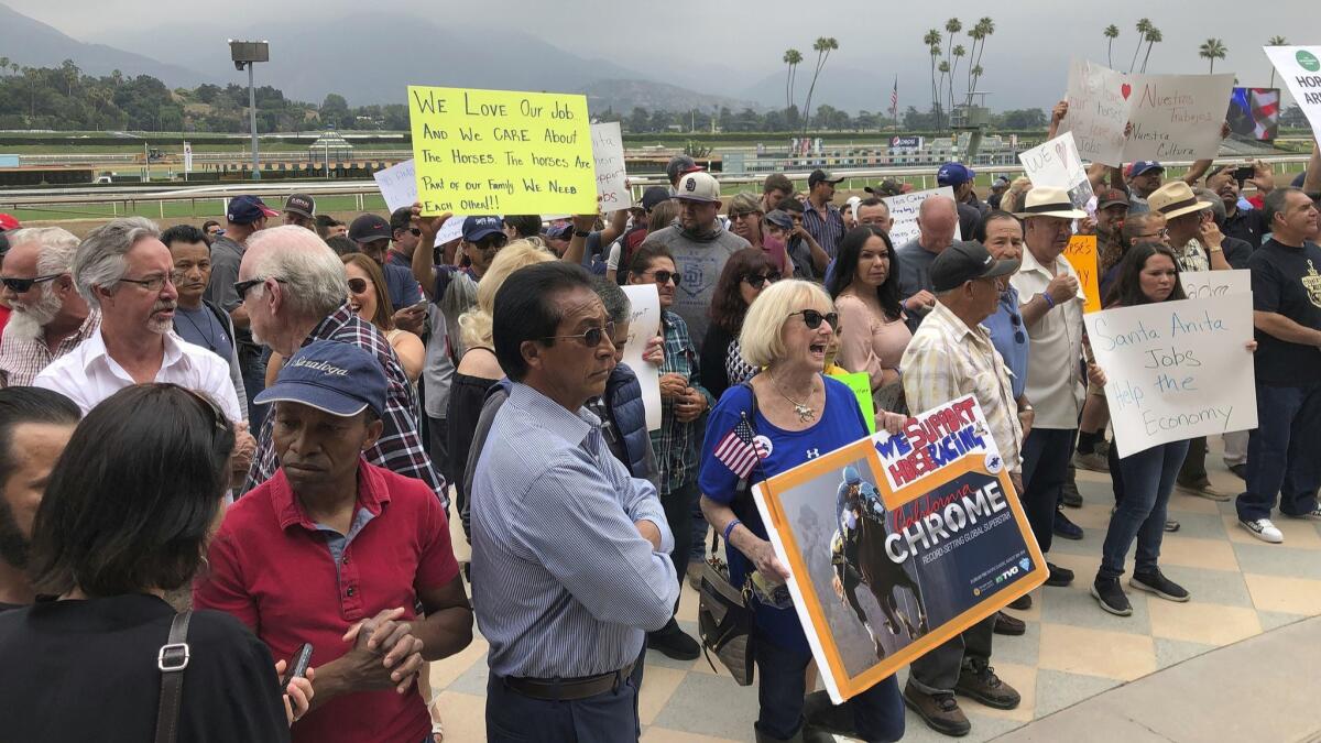 Fired santa anita publicist sues saying he refused to lie about horse deaths