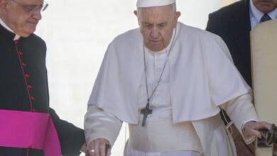 Vatican says new scans show pope has the onset of bilateral pneumonia but remains in good spirits