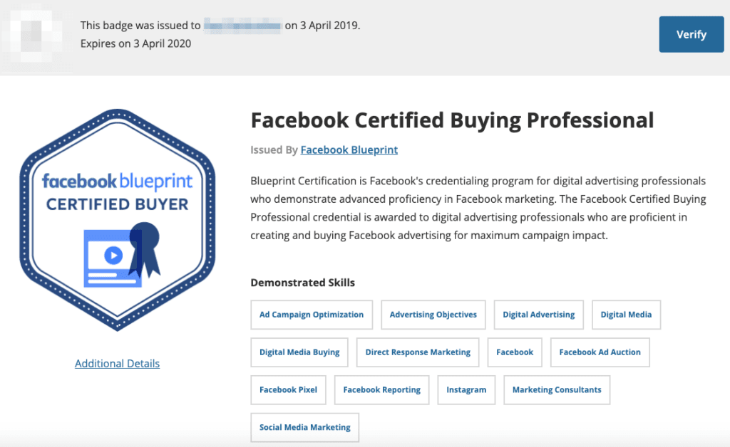 Meta blueprint certification courses