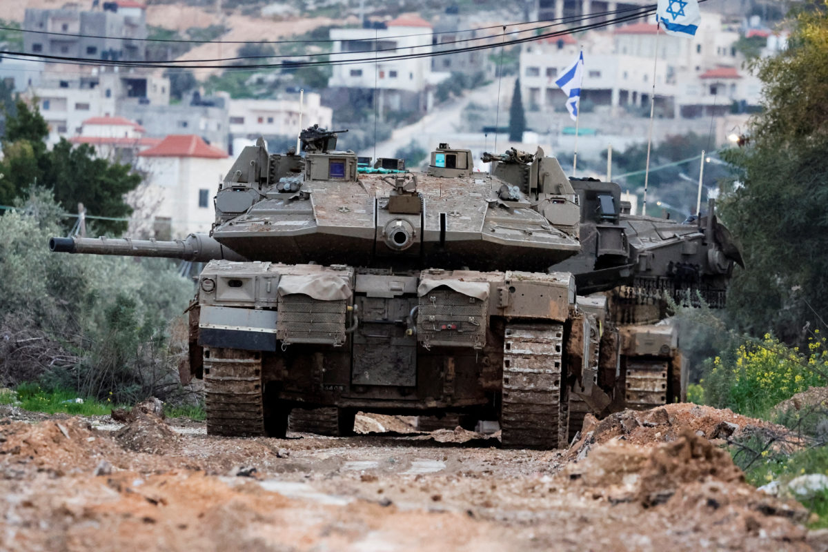 Israel sends tanks into west bank for first time in decades says fleeing palestinians cant return