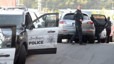 San rafael officer intercepts fleeing suspect on highway 101