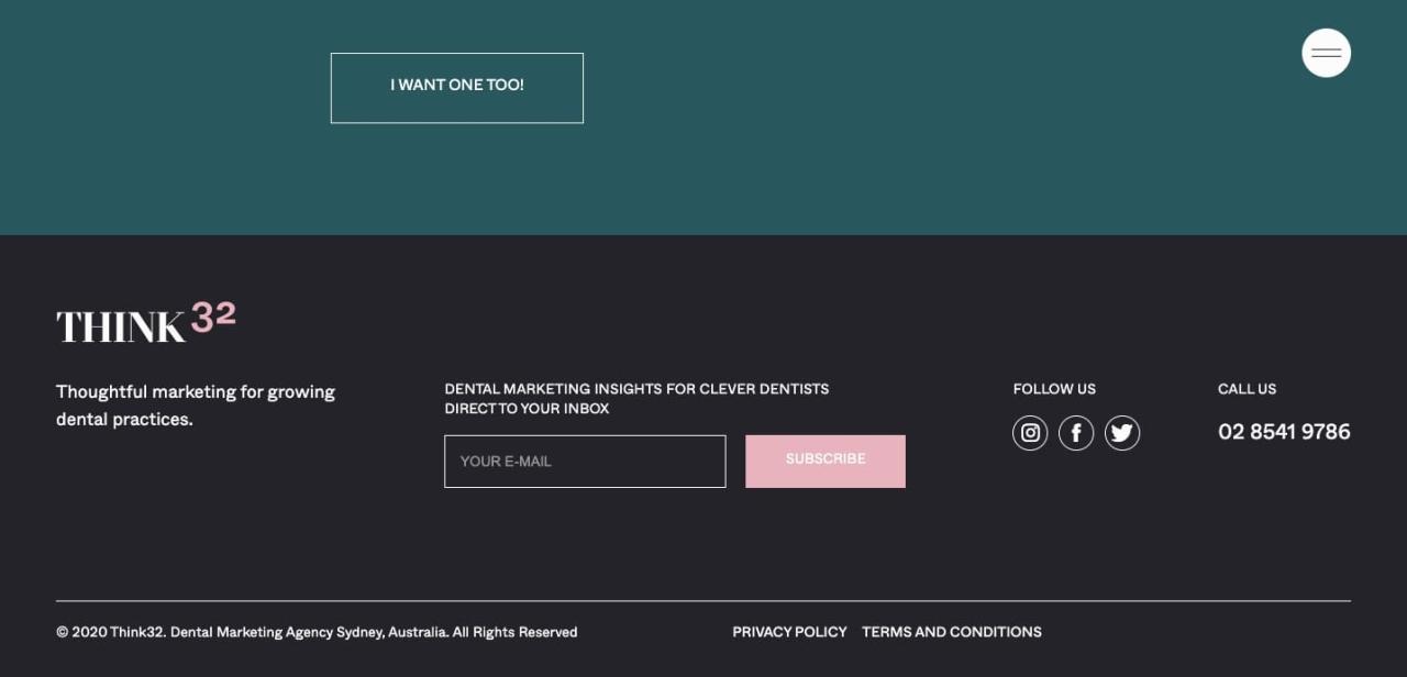 Website footer design best practices