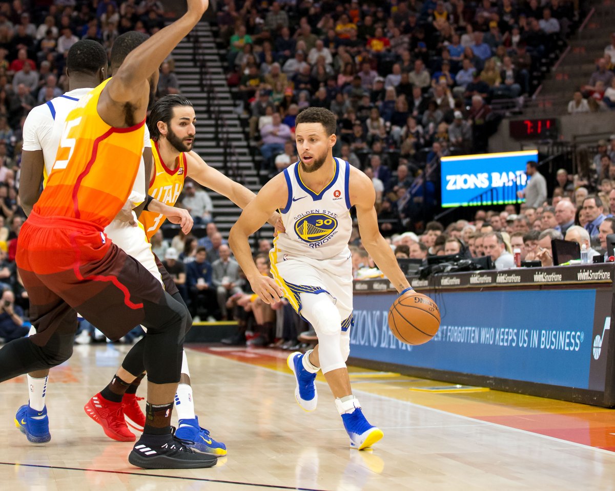 Warriors without steph curry against depleted jazz