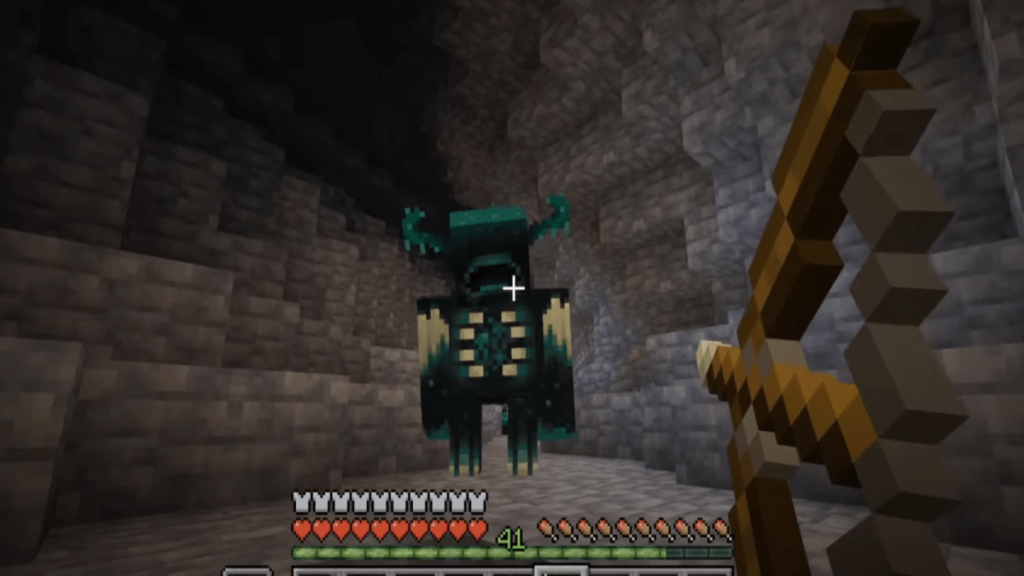 Defeat warden in minecraft