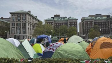 Students protest trump palestine arrests