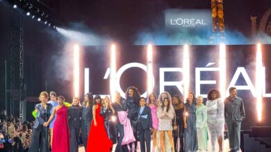 Akris blends dazzle and soft architecture in a poetic display at paris fashion week