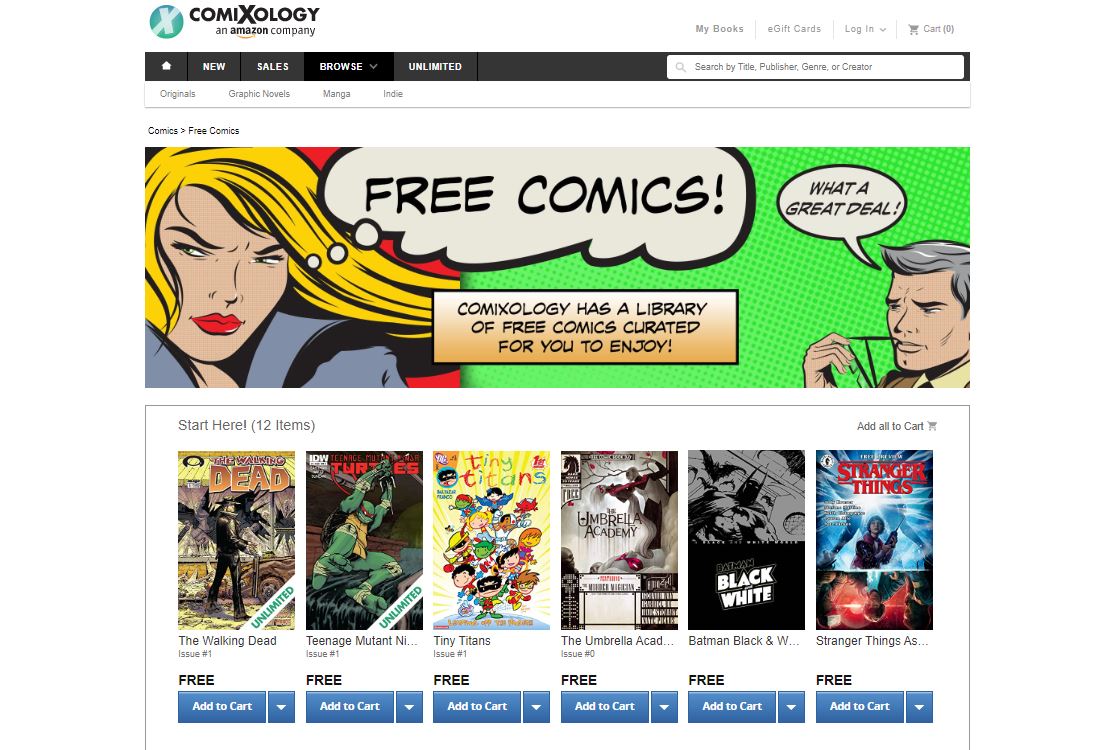Platforms to read comics online