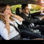 Man parked in middle of road throws things at drivers who honk at him