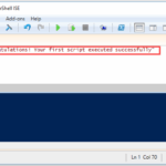 Create and run powershell scripts