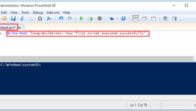 Create and run powershell scripts