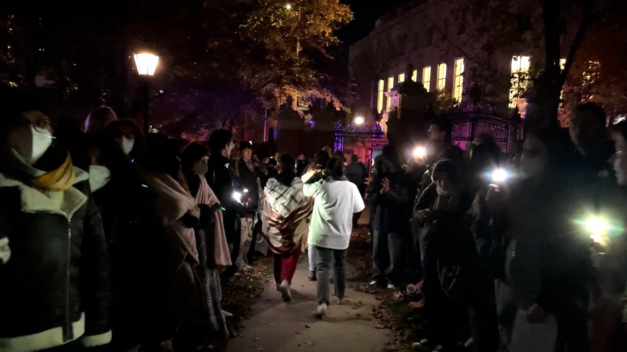 Students protest trump palestine arrests