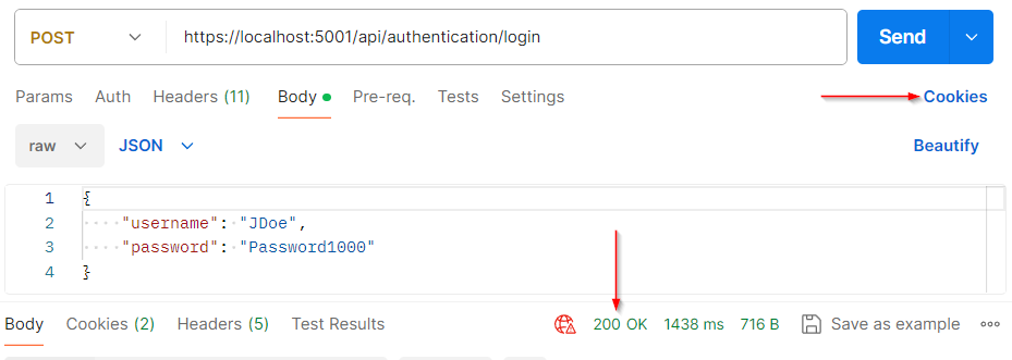 Enable cors httponly cookie secure token