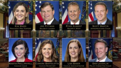 Letters state gop leader head sand