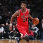 Jimmy butler chicago bulls upi pull shooting ot keeps win out los forward angeles staples randle scores julius lakers center