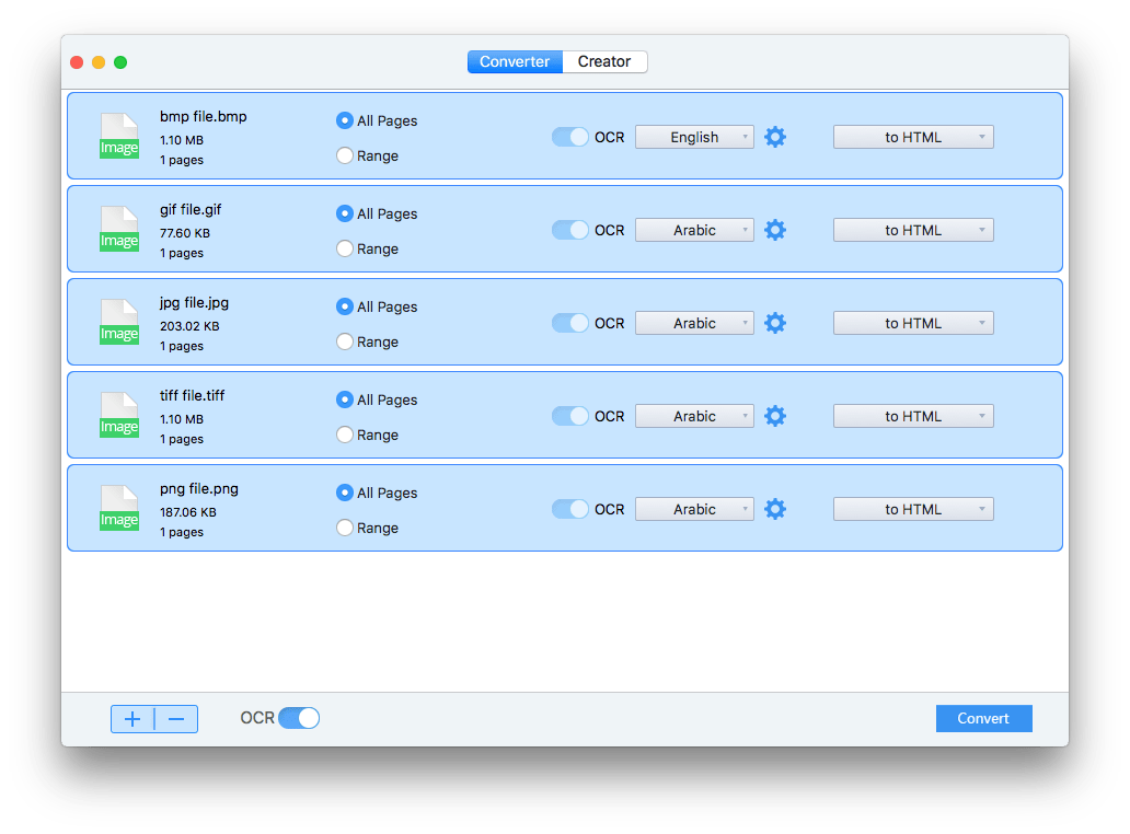 Image to html converters