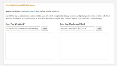 Add website to amazon associates affiliate program
